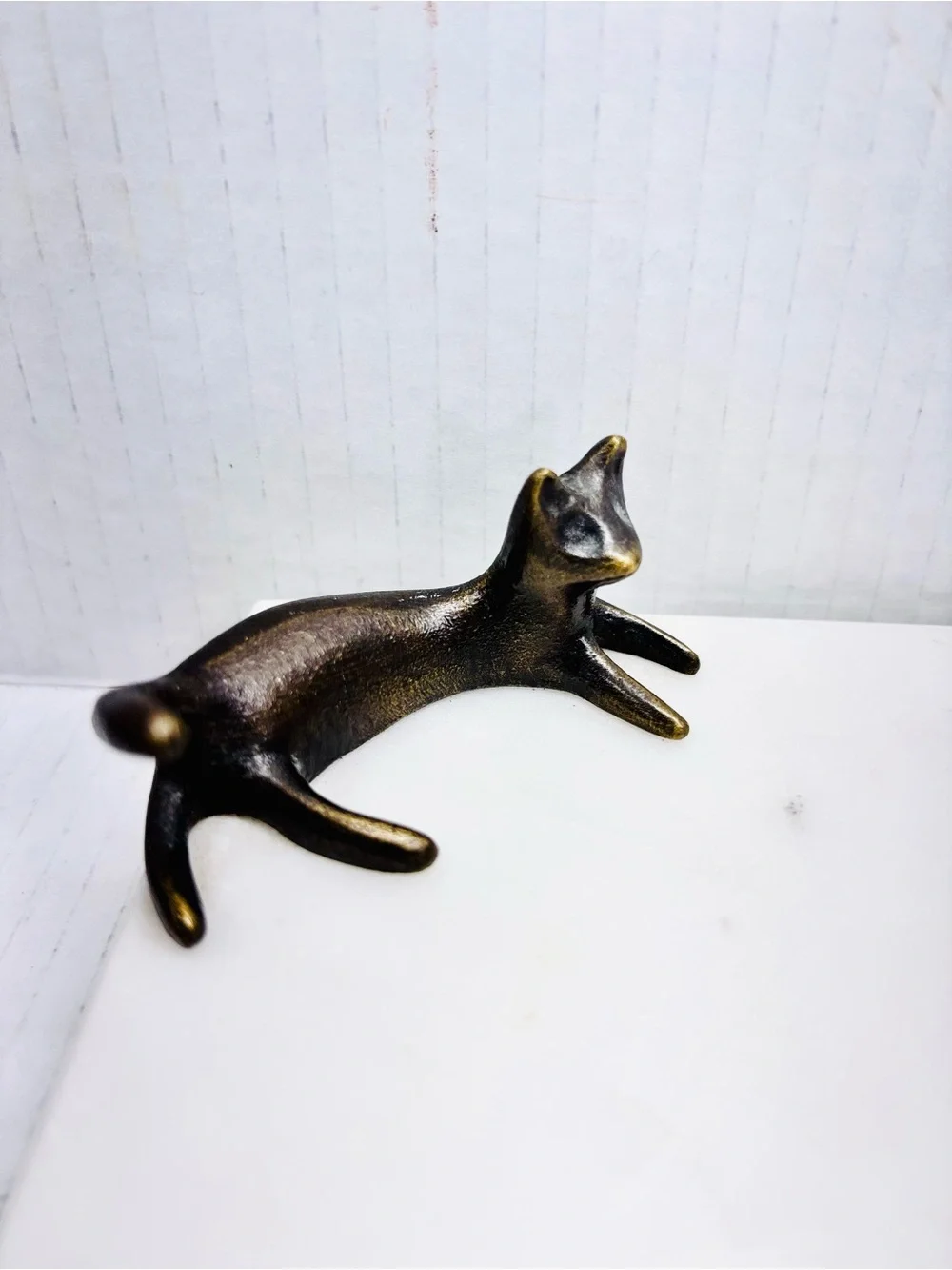 Vintage Michael Aram Cat Mouse Marble Serving Cheese Board Tray Witty Piece
